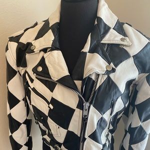 Designer  Ladies Leather  Bomber Jacket